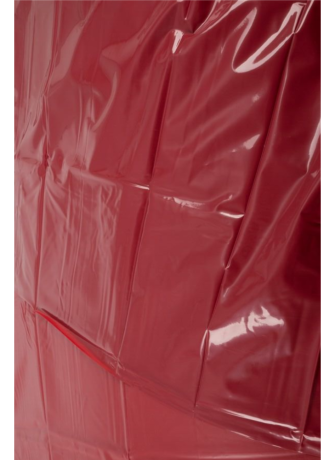 Drap de lit en vinyle rouge 200 x 230 cm - R250422